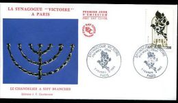 FDC 7/02/88 : Synagogue  Victoire - Judaika, Judentum