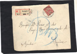 Hongrie - Devant De Lettre Recommandee De Budapest  Pour Genève Suisse - Cartas & Documentos