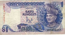 BILLET # MALAYSIE # 1986/89 # PICK 27 # 1 RINGGIT  # CIRCULE # - Malaysia
