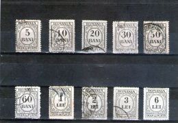 1921/26  -   FRAIS DES PAIEMENT Mi No 52/61 Et Yv No 57/66 édition Complète - Postage Due