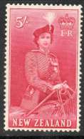 New Zealand 1954 - 5/- Carmine SG735 MNH Cat £30 SG2020 - Ongebruikt