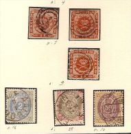 Lot  DENEMARKEN KLASSIEK / DENMARK  Classic With Nrs. 7 , 16 , 28 And 30 ! - Used Stamps