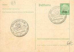 67 STRASSBURG - Carte De Correspondance Vierge Prétimbrée Et Tamponnée 1941 - Strasbourg