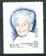 ITALIA / ITALY 2013** - Rita Levi-Montalcini - 1 Val. Autoadesivo Come Da Scansione - 2011-20: Mint/hinged