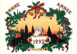 67 SELESTAT - ALSACOLLECTIONS - Bonne Année 1992 - Selestat
