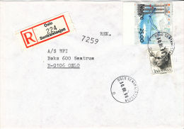 NORWAY - 1996 - R-LETTER OSLO SENTRALSTASJON 30.08.1996 - Covers & Documents