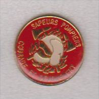 Pin's J  SAPEURS POMPIERS  Courage Et Devouement - Firemen