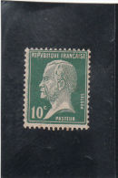 France N° 170* - 1922-26 Pasteur