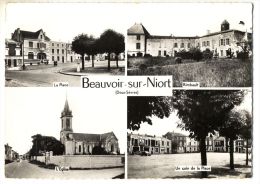 BEAUVOIR   Sur  NIORT -  - 4  Vues   CPM Dentelée - Beauvoir Sur Niort