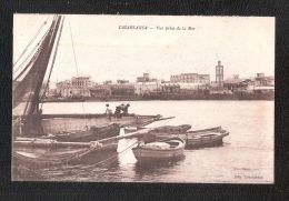 MAROC CASABLANCA VUE PRISE DE LA MER Editeur Tchakerian Boats Ships Harbour - Casablanca