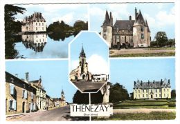 THENEZAY. -   Multivues.  CPM Dentelée - Thenezay