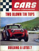 CARS AND CAR CONVERSIONS JULY 1969 VOL.5 NO.7 TWO BLOWN TIN TOPS BUILDING A LOTUS 7 TARGA FLORIO - Verkehr