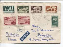 Bulgaria Sofia  1955 Registered Cover To Belgium Brussels PR342 - Storia Postale