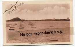 - Carantec - Vue Su L´Ile Callot - Barques,  Jeune Fille, Datée Avril 1932,  TBE, Scans - Carantec