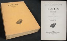 ENNÉADES De PLOTIN / Édition Bilingue Grec-Français / 1927 - Alte Bücher