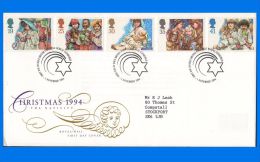 GB 1994-0001, Collection Of 9 FDCs Of The Year, Mostly Philatelic Bureau Edinburgh Postmark (9 Scans) - 1991-2000 Decimal Issues