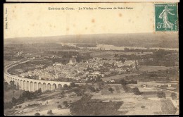Carte Postale 18 ENVIRONS DE COSNE Le Viaduc Et Panorama De SAINT SATUR - Saint-Satur
