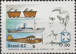 BRAZIL - BIRTH CENTENARY OF HENRIQUE LAGE, INDUSTRIALIST 1982 - MNH - Unused Stamps