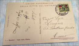 C.P.-C.P.A. KPA VATICANO VIALE DELLE ZITELLE 25 30 CENTESIMI ROUGE RARE - Storia Postale