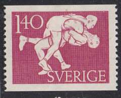 Sweden MH Scott #447 1.40k Wrestlers - 50th Ann Swedish Athletic Association - Unused Stamps