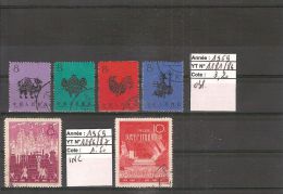 CHINE 1959 OBLITERES Lot De 6 T.  N° 1181/1184 Et 1186/1187 (2/3)  // Cote 2006 = 4.70  Euros - Gebraucht