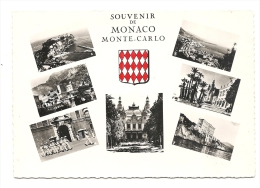 Cp, Principauté De Monaco, Multi-Vues - Mehransichten, Panoramakarten