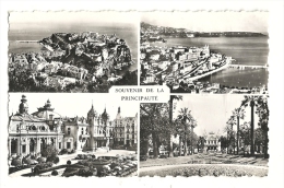 Cp, Principauté De Monaco, Multi-Vues, écrite 1957 - Multi-vues, Vues Panoramiques