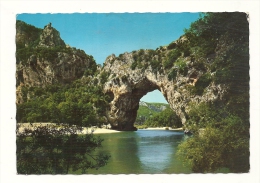 Cp, 07, Les Gorges De L'ardèche, Le Pont D'Arc, écrite - Vallon Pont D'Arc