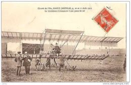 CIRCUIT DE L´EST NANCY JARVILLE 9,10,11,AOUT 1910 LT CAMERMANN A SON POSTE DE VOL REF 15534 - Reuniones