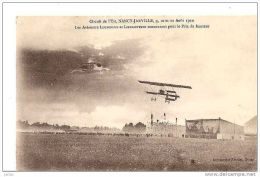 CIRCUIT DE L´EST NANCY JARVILLE 9,10,11 AOUT 1910AVIATEURS LEGAGNEUX ET LINDPAITNERPOUR LE PRIX DE HAUTEUR REF 15535 - Meetings