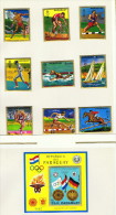 1970  Munich  Olympic Games  Variuous Sports  FLAGS  MINR 2035-43. BLOCK 140 - Paraguay