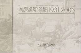 New Zealand 2006 Anniversary Hawkes Bay Earthquake MS Booklet - Carnets