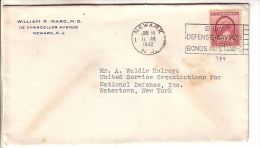 GOOD USA Postal Cover 1942 - Good Stampsed: Susan Anthony - Covers & Documents