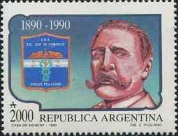 GA0274 Argentina 1990 Buenos Aires Business School Founder And Badge 1v MNH - Unused Stamps