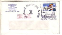 GOOD USA Postal Cover 1988 - Good Stamped: Langley - Lettres & Documents