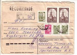 USSR / RUSSIA " REGISTERED " Postal Cover To GERMANY 1984 - Good Stamped - Phila Cencor Opened - Sonstige & Ohne Zuordnung