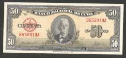[NC] BANCO NATIONAL De CUBA - 50 PESOS (SERIE De 1958) - Cuba