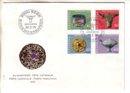 GOOD SWITZERLAND FDC 1974 - PRO PATRIA - Lettres & Documents