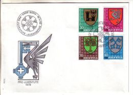 GOOD SWITZERLAND FDC 1978 - PRO JUVENTUTE - Covers & Documents