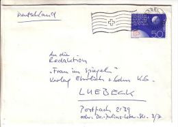 GOOD SWITZERLAND Postal Cover To GERMANY 1963 - Good Stamped: Lausanne Exposition - Lettres & Documents