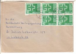 GOOD SWITZERLAND Postal Cover To GERMANY 1963 - Good Stamped: Lausanne Exposition - Briefe U. Dokumente