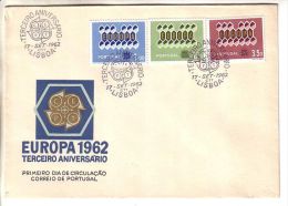 GOOD PORTUGAL FDC 1962 - EUROPA CEPT - Lettres & Documents