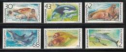 BULGARIA \ BULGARIE - 1991 - Mammiferes Marins - 6v** - Unused Stamps