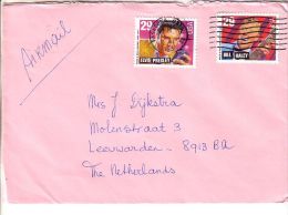 GOOD USA Postal Cover To NETHERLANDS 1993 - Good Stamped: Presley & Haley - Brieven En Documenten