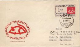 R 181 Carta Praha  1963, Checoslovaquia,  Farmacia, Medicina,Pharmacologicus - Storia Postale