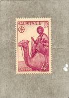 MAURITANIE : Chamelier Maure : "Maure Monté" - Chameau - Timbres Gravés - Unused Stamps