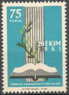 Turkey  1961  Inauguration Of New Parliament  75k   MNH  Scott#1524 - Unused Stamps