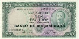 BILLET # MOZAMBIQUE # 100 ESCUDOS # PICK :117  # 1976 #  NEUF # AIRES DE ORNELAS # - Mozambique