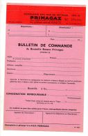 Bulletin De Commande, Compagnie Des Gaz De Pétrole Primagaz, Avenue Hoche, Paris (document Vierge) - Electricité & Gaz