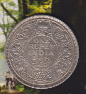 @Y@    BRITISH India  1  Rupee  1918   (2403) - Inde